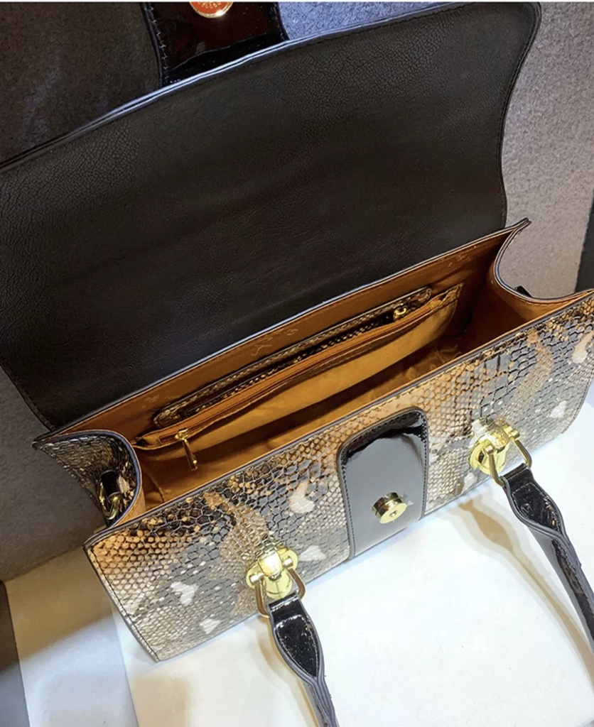 LTLR Designer Snakeskin Print Handbag – 2025 Limited Edition