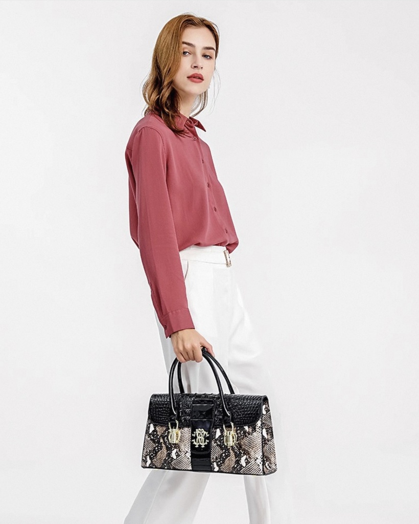 LTLR Designer Snakeskin Print Handbag – 2025 Limited Edition