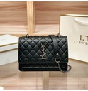 Luxury Genuine Leather Women’s Quilted Chain Bag – 2025 New Crossbody Small Square Bag