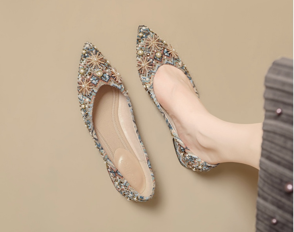Niche Design Retro Flats for Women – Fairy Style 2025