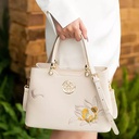 Elegant Lotus Embroidered Tote Bag | 2025 Chinese-Inspired Women’s Handbag | Classic Fashion Gift for Mom