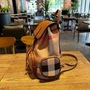 2025 Genuine Leather | Checkered Backpack