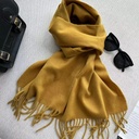 100% Wool Solid Color Scarf । Warm Winter Scarf for Men & Women