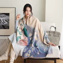 Sankrrish Cashmere-like Jacquard Shawl | Retro National Style Thick Winter Scarf