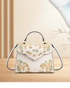 2025 Chinese-Inspired Embroidered Handbag – Elegant Camellia Motif in Genuine Leather