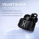 2-in-1 True Wireless Earbuds । Smart Digital Display Case । 30 Hours Battery Life