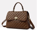 Luxury Quilted Leather Handbag for Women | Shoulder & Crossbody Bag with Lock Design