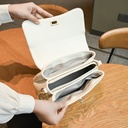 Luxury Quilted Leather Handbag for Women | Shoulder & Crossbody Bag with Lock Design