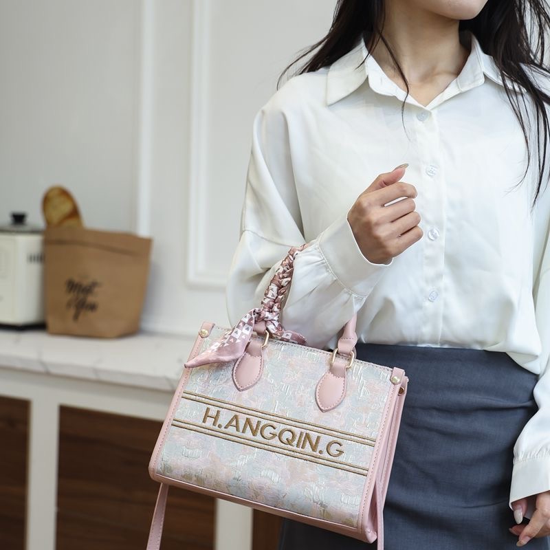 Luxury Embroidery Tote Bag for Women | French Style Handbag, Shoulder & Crossbody Bag