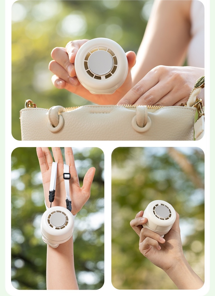 Portable Neck Cooling Fan Mini Clip Fan Rechargeable Handheld Cooling Fan