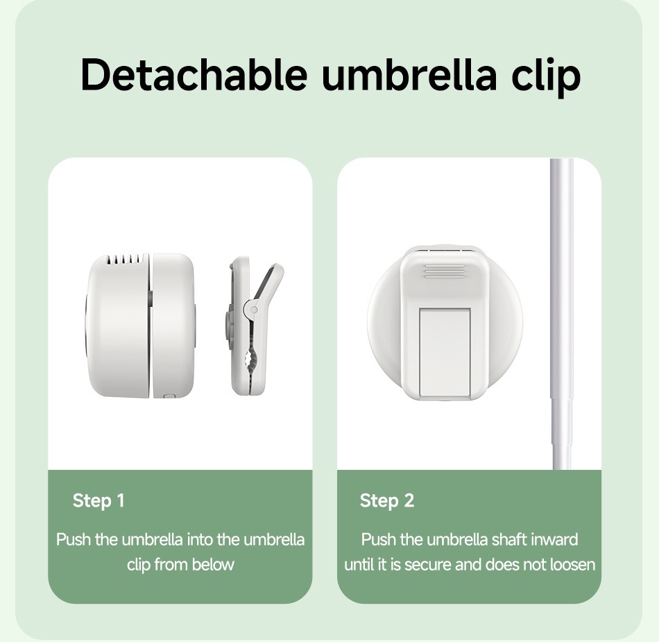 Portable Neck Cooling Fan Mini Clip Fan Rechargeable Handheld Cooling Fan