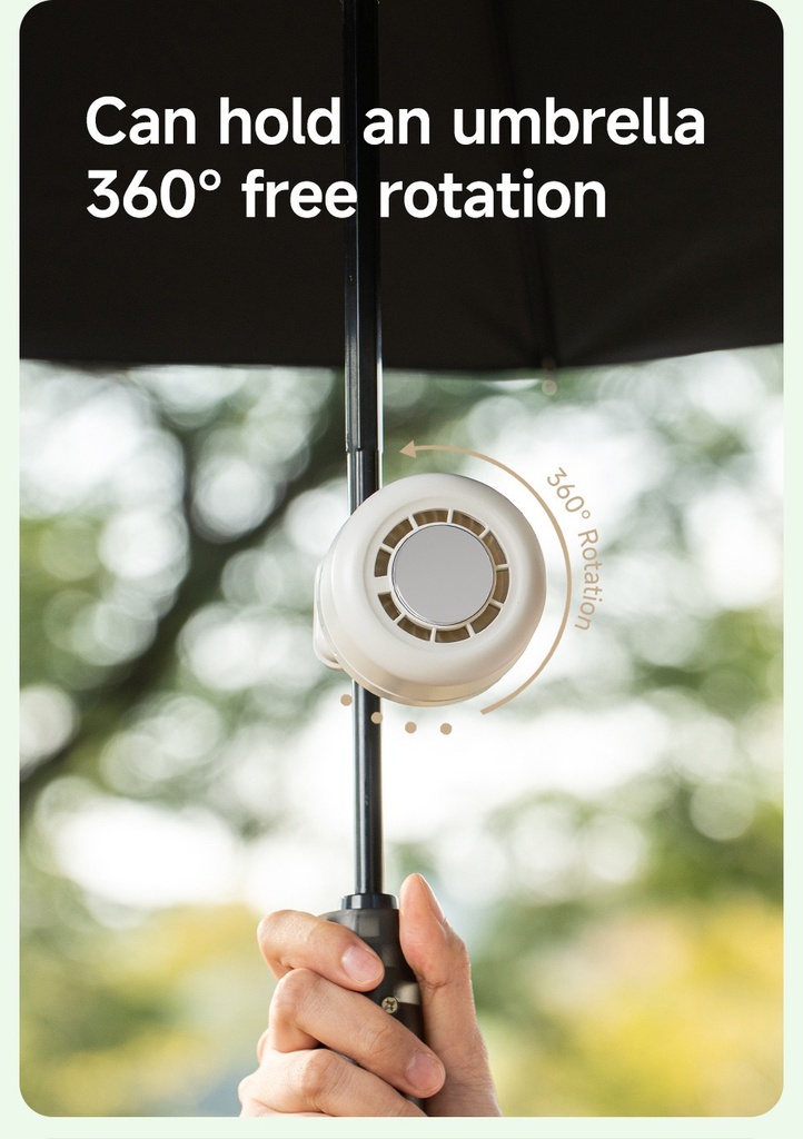 Portable Neck Cooling Fan Mini Clip Fan Rechargeable Handheld Cooling Fan