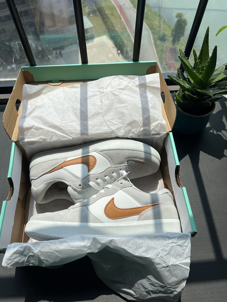 Nike SB Force 58 Grey Orange Sneakers | Unisex Skate & Casual Shoes