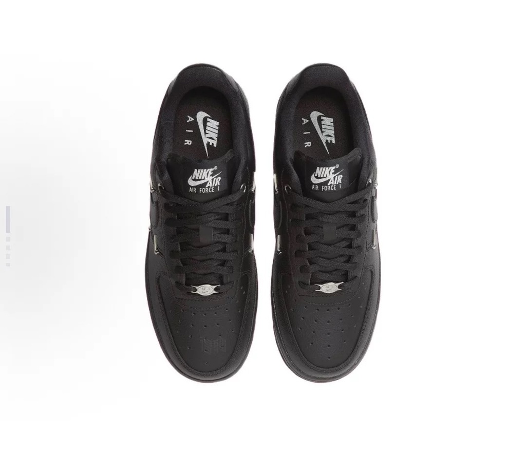 Nike Air Force 1 Low Mini Swoosh Black & Cream | Man/Women Sneakers