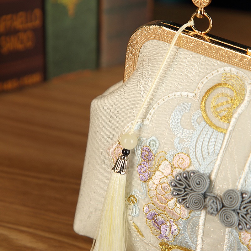 Elegant Embroidered Hanfu | Style Handbag for Women