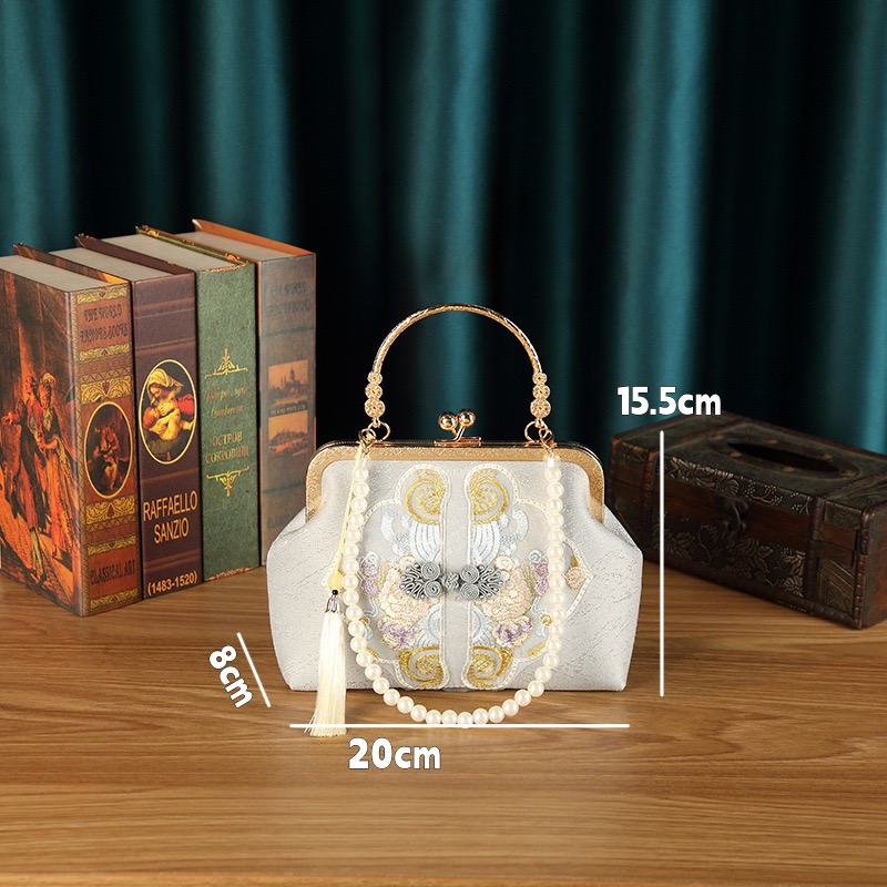 Elegant Embroidered Hanfu | Style Handbag for Women