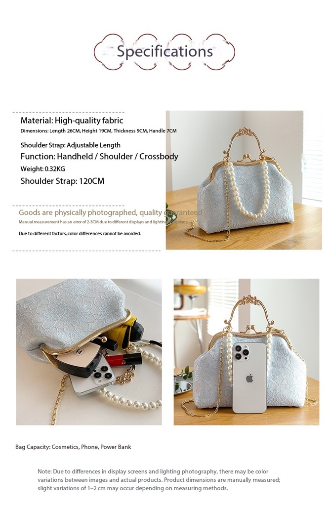 Luxury Lace Pearl | Handbag for Women