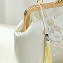 Style Silk Embroidered | Dumpling Handbag for Women