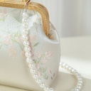 Style Silk Embroidered | Dumpling Handbag for Women