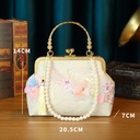 Luxury Floral Lace Rhinestone Handbag for Women