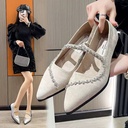 Premium Ladies Sandal with TPR Sole & Velvet-Textured Leather Upper