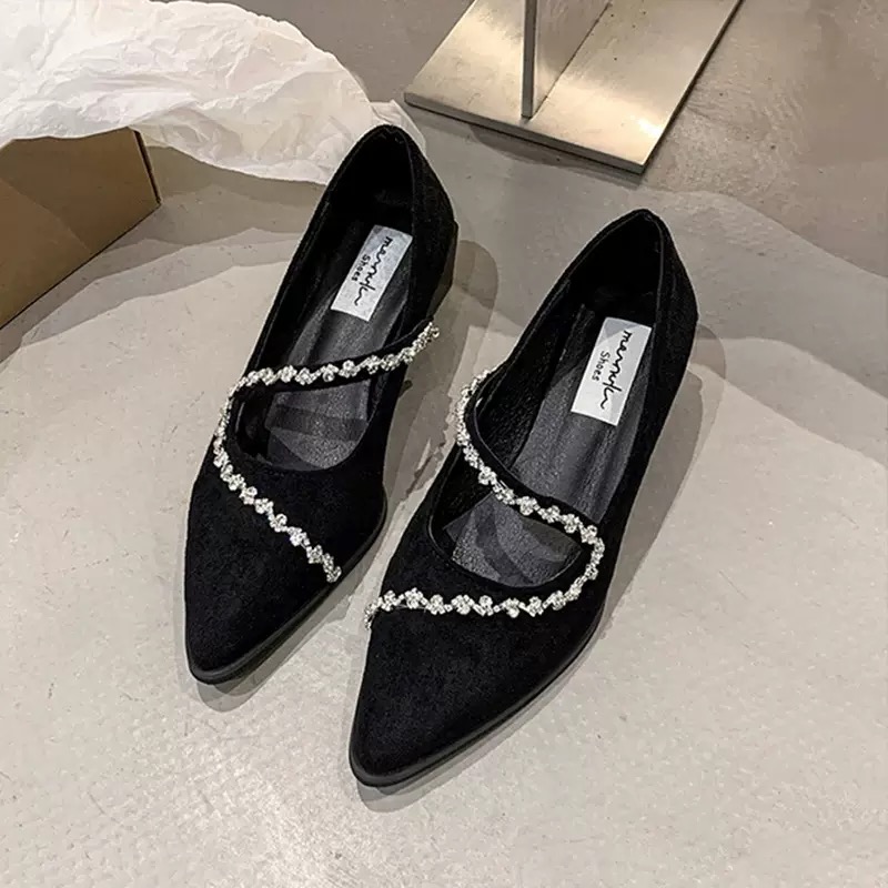 Premium Ladies Sandal with TPR Sole & Velvet-Textured Leather Upper