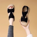 Women’s Open-Toe Platform Sandals – Comfortable, Non-Slip, Slip-On Summer Style