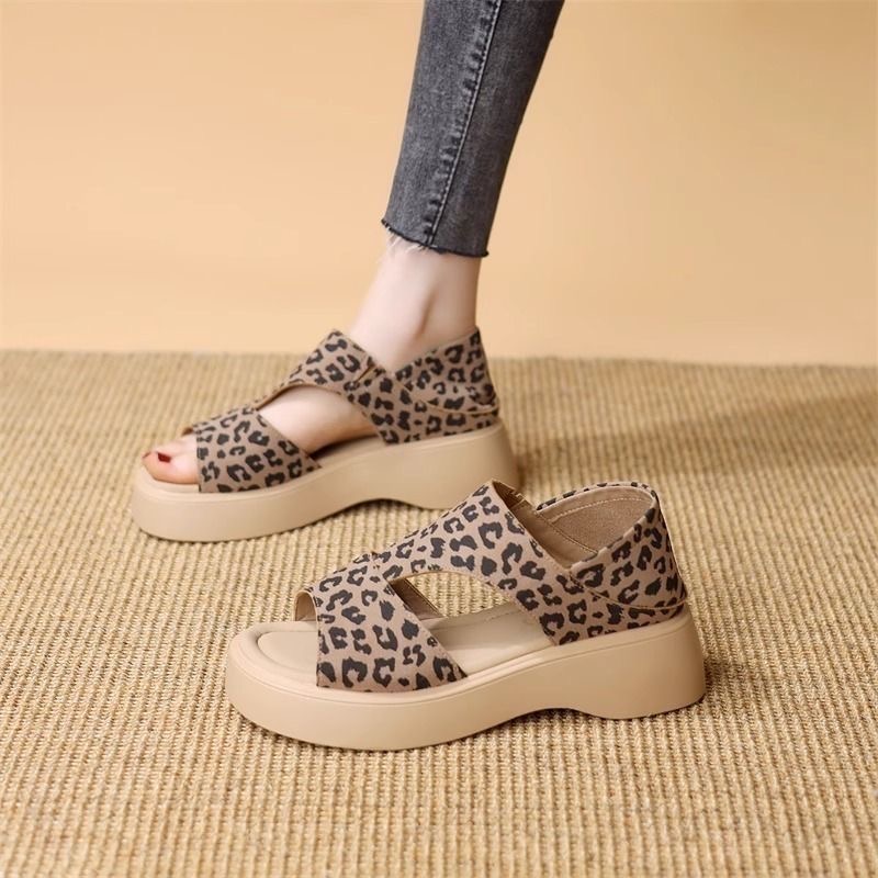 Women’s Open-Toe Platform Sandals – Comfortable, Non-Slip, Slip-On Summer Style