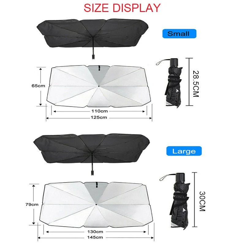 SunGuard Shade™ Umbrella-Style Car Windshield Cover