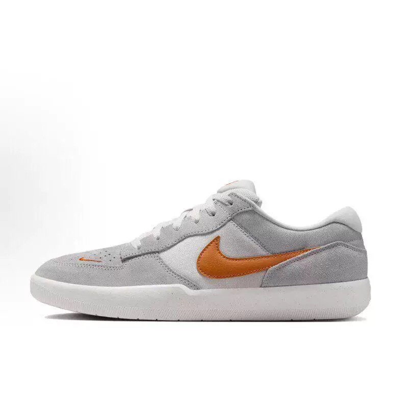 Nike SB Force 58 Grey Orange Sneakers | Unisex Skate & Casual Shoes