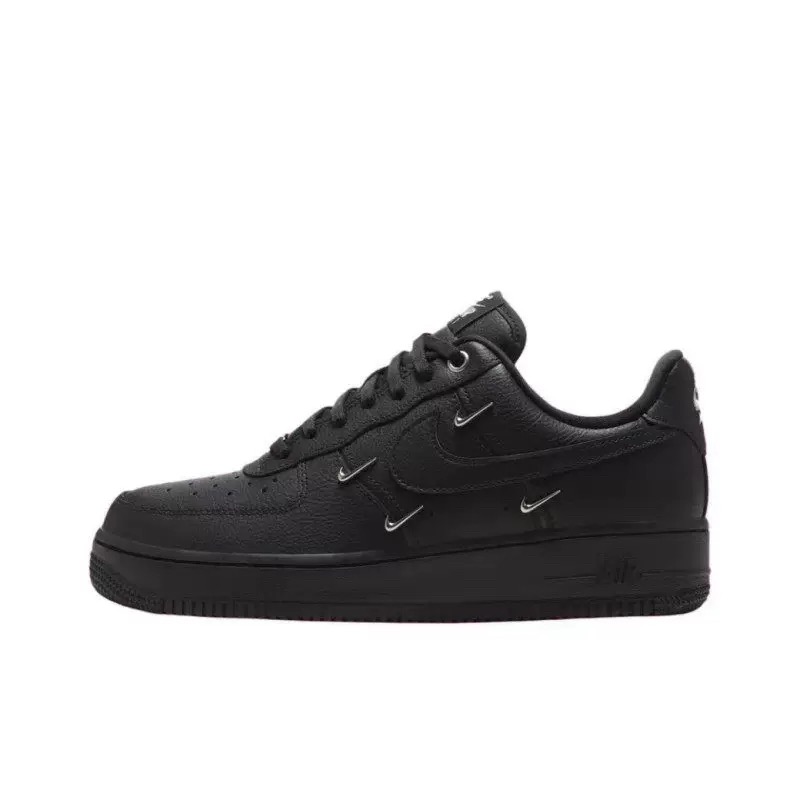 Premium Low Mini Swoosh Unisex Sneakers – Black & White