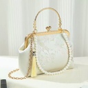 Style Silk Embroidered | Dumpling Handbag for Women