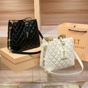 2025 Cross-Border Trendy Genuine Leather Bucket Bag – Minimal Luxe for Everyday