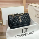 Luxury Genuine Leather Women’s Quilted Chain Bag – 2025 New Crossbody Small Square Bag